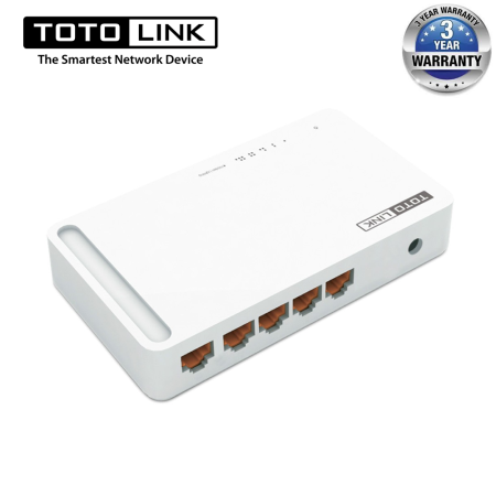 Totolink S505 5-Port 10/100Mbps Desktop Switch