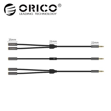 Orico AM‐2F2 3.5mm Audio Splitter Cable