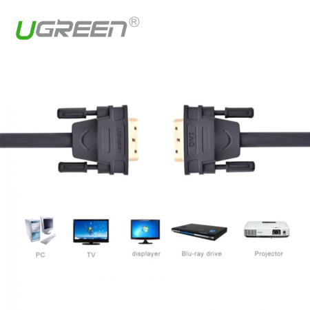 UGREEN 11608 DVI-D 24+1 Dual Link Video Cable - 5M