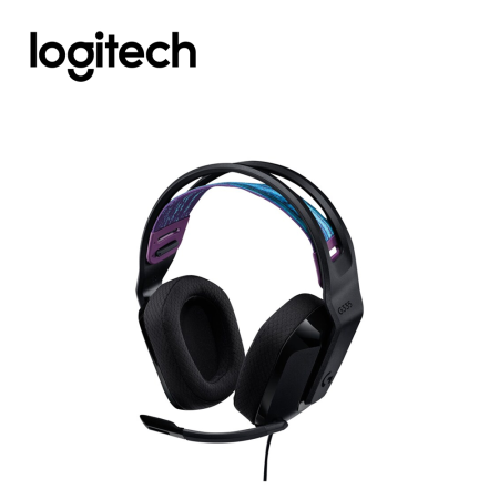 Logitech G335 Wired Gaming Headset,3.5mm Audio Jack, Memory Foam Earpads