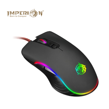 Imperion MS-210 Wired USB Mouse Black ( 1000DPI, Double click key feature )