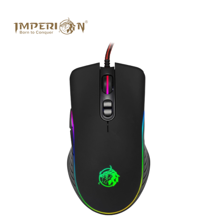 Imperion MS-210 Wired USB Mouse Black ( 1000DPI, Double click key feature )