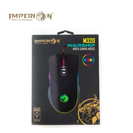 Imperion MS-210 Wired USB Mouse Black ( 1000DPI, Double click key feature )