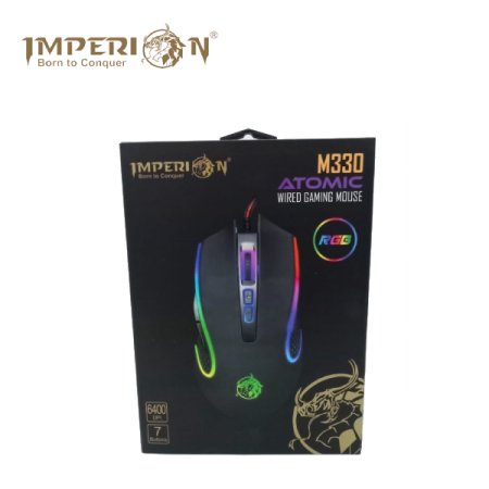 Imperion M330 Atomic RGB Wired Gaming Mouse ( 6400 DPI, 7 Buttons )