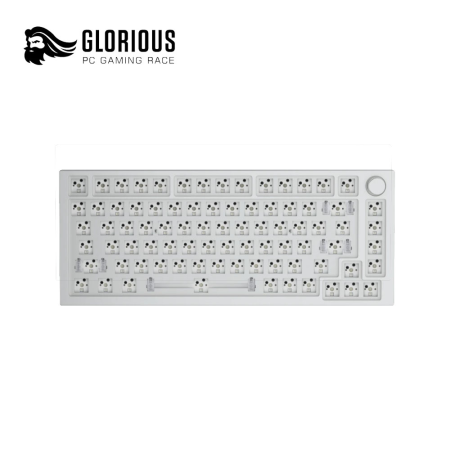 Glorious GMMK Pro 75% Barebone Keyboard - White Ice