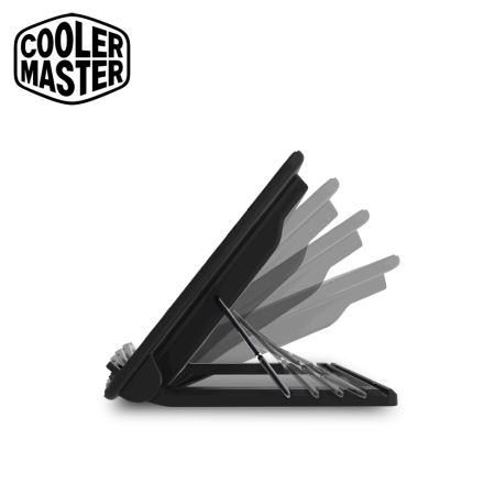 Cooler Master Notepal Ergostand IV Cooler Pad With Led Strip, Usb Hub, 140mm Silent Fan (R9-NBS-E42K-GP)