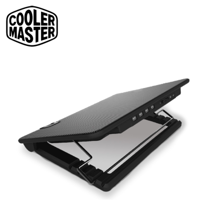 Cooler Master Notepal Ergostand IV Cooler Pad With Led Strip, Usb Hub, 140mm Silent Fan (R9-NBS-E42K-GP)