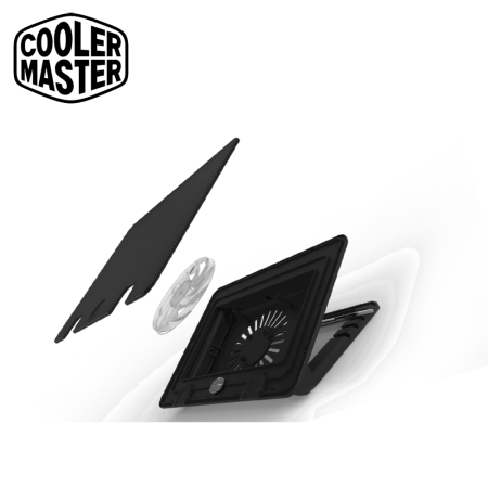 Cooler Master Notepal Ergostand IV Cooler Pad With Led Strip, Usb Hub, 140mm Silent Fan (R9-NBS-E42K-GP)