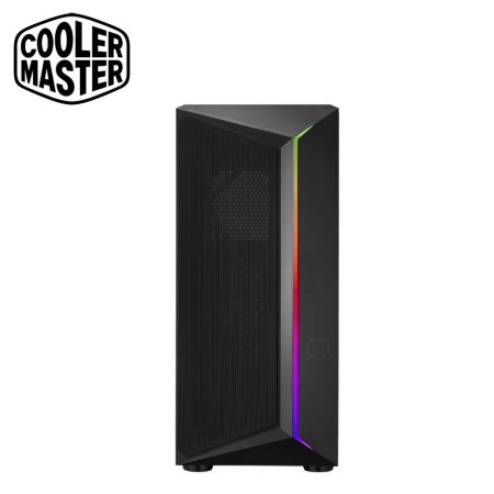 Cooler Master CMP 510 ATX Case, Fine Mesh Front Panel, ARGB Edge at Front Panel, Up to 280mm Radiator Support (CP510-KGNN-S03)