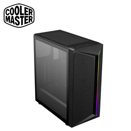 Cooler Master CMP 510 ATX Case, Fine Mesh Front Panel, ARGB Edge at Front Panel, Up to 280mm Radiator Support (CP510-KGNN-S03)