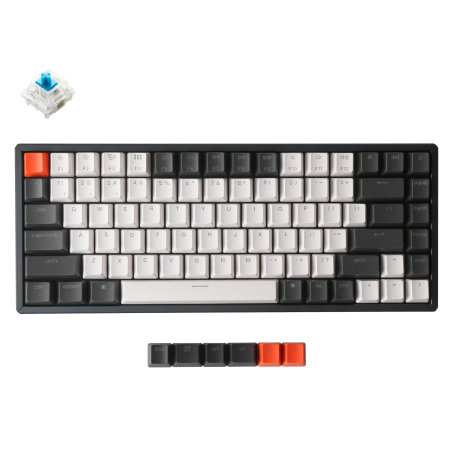 Keychron K2 Wireless RGB Aluminum Hot-Swappable Mechanical Keyboard - Gateron Blue