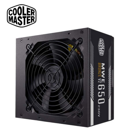 Cooler Master MWE 650 Bronze V2 PSU Power Supply ( 650W, MPE-6501-ACABW-B )