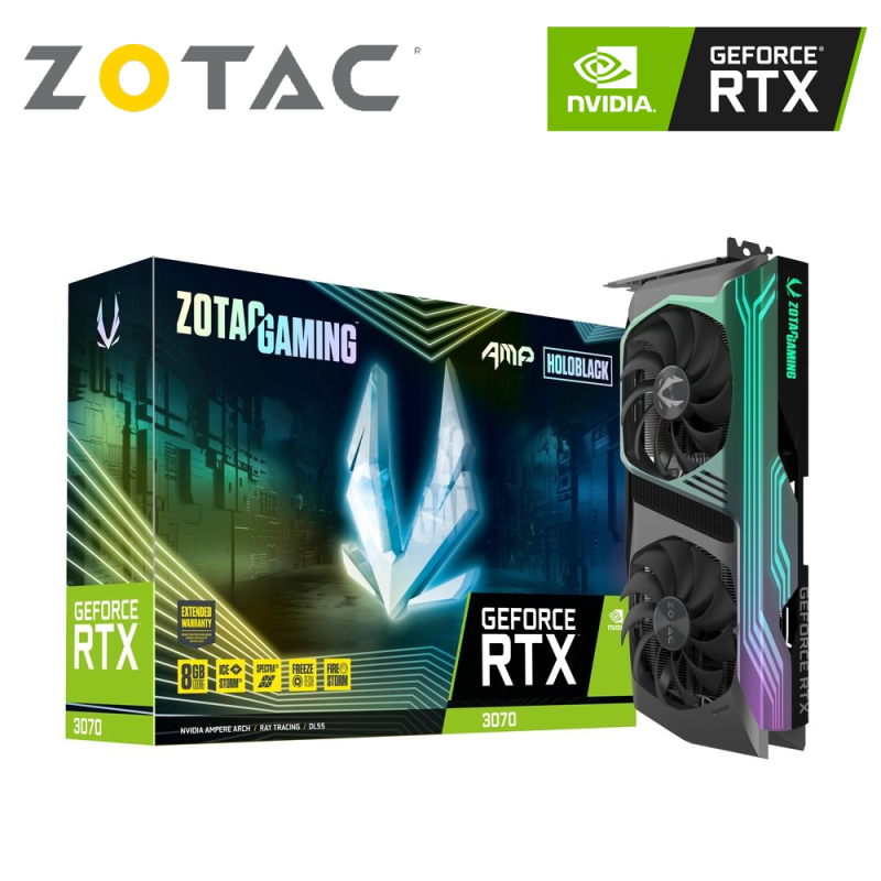 ZOTAC GAMING GeForce RTX 3070 AMP Holo LHR Graphic Card : NB Plaza