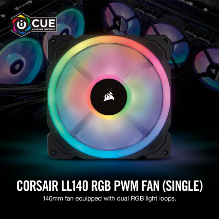 Corsair Icue Ll140 Case Fan Single - Black (CO-9050073-WW)