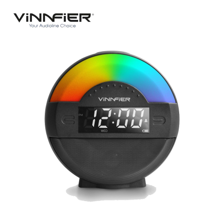 Vinnfier Neo Air 5 Multi Function Bluetooth Alarm Clock Portable Speaker Black