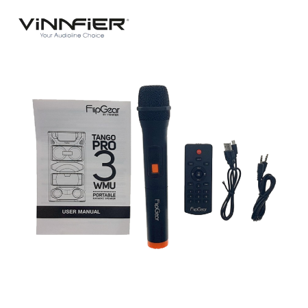 Vinnfier Tango Pro 3 WMU Multi Function Portable Karaoke Speaker Black