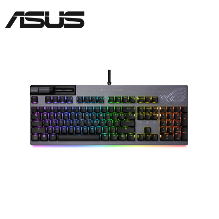 ASUS ROG Strix Flare II Animate RGB Gaming Keyboard (Swappable ROG NX TACTILE BROWN / PBT Doubleshot keycaps)