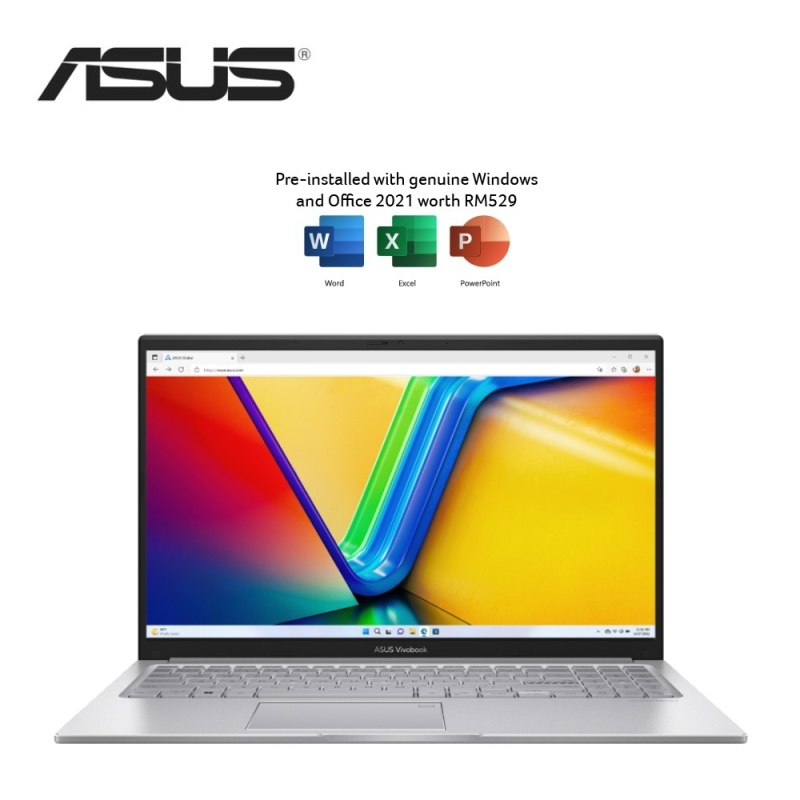 Asus VivoBook 15 A1504Z-ABQ116WS 15.6'' FHD Laptop Cool Silver