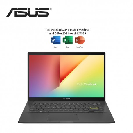 Asus VivoBook 14 K413E-AAM1798WS 14'' FHD Laptop Indie Black ( i7-1165G7,  8GB, 512GB SSD, Intel, W11, HS ) : NB Plaza