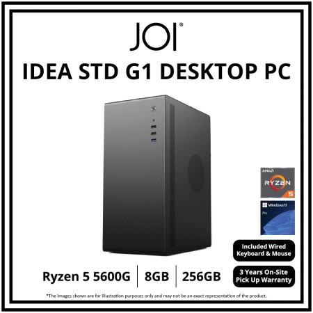 JOI IDEA STD G1 DESKTOP PC ( RYZEN 5 5600G, 8GB, 256GB, RADEON, W11P )