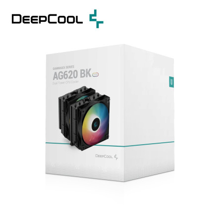 DEEPCOOL AG620 BK ARGB DUAL TOWER CPU COOLER (R-AG620-BKANMN-G-2)