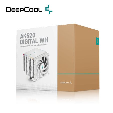 DEEPCOOL AK620 WHITE DUAL TOWER (R-AK620-WHNNMT-G-1)