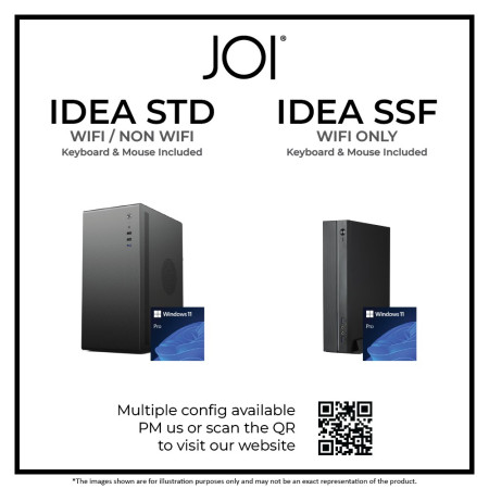 JOI IDEA STD G1 DESKTOP PC ( CORE i5-10400, 8GB, 256GB, Intel, W11P )