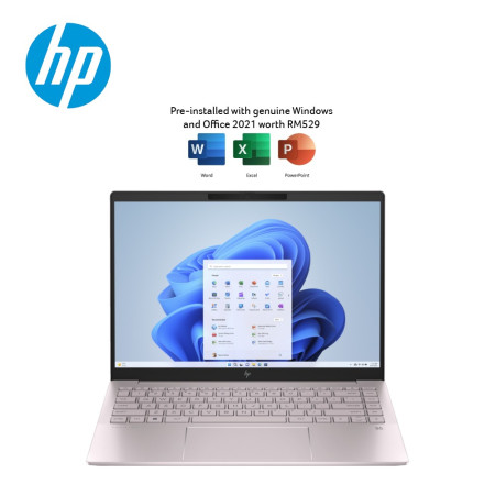 HP Pavilion Plus 14-ey0027AU 14" 2.8K OLED Laptop Moonlight blue ( Ryzen 7 7840U, 16GB, 512GB SSD, ATI, W11, HS )