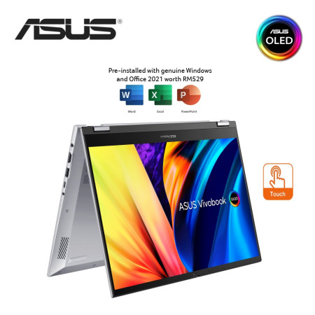 Asus Vivobook S 14 Flip OLED TN3402Y-AKN216WS 14'' 2.8K Touch 2-in-1 Laptop ( Ryzen 7 7730U, 16GB, 512GB SSD, ATI, W11, HS )