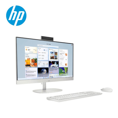 HP 27-cr0039D 27" FHD Touch All-in-One Desktop PC Shell white ( i5-1335U, 8GB, 1TB SSD, Intel, W11, HS )