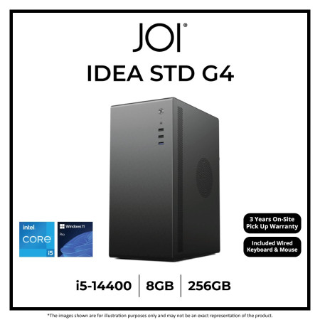 JOI IDEA STD G4 DESKTOP PC ( CORE I5-14400, 8GB, 256GB, Intel, W11P )