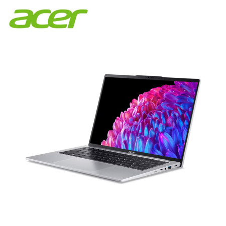 Acer Swift GO 14 SFG14-73-508Y 14" 2.8K OLED Laptop Pure Silver ( CU5-125H, 16GB, 512GB, Intel Arc, W11, HS )