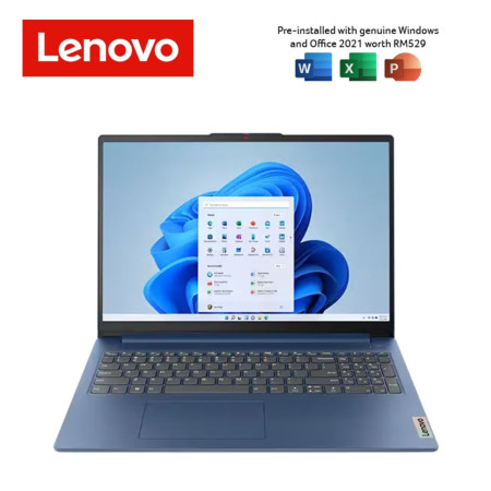 Lenovo IdeaPad Slim 3 15IAN8 82XB007FMJ 15.6'' FHD Laptop Abyss Blue ( i3-N305, 8GB, 512GB SSD, ATI, W11, HS )