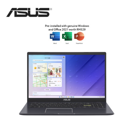 Asus Vivobook Go 15 E510K-AEJ733WS 15.6'' FHD Laptop Star Black ( Celeron N4500, 8GB, 512GB SSD, Intel, W11, HS )