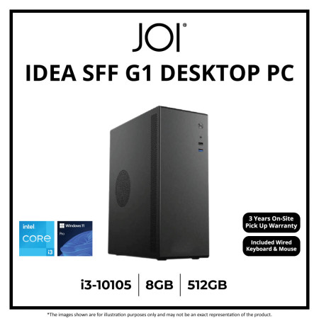 JOI IDEA SFF G1 DESKTOP PC ( CORE I3-10105, 8GB, 512GB, INTEL, W11P )