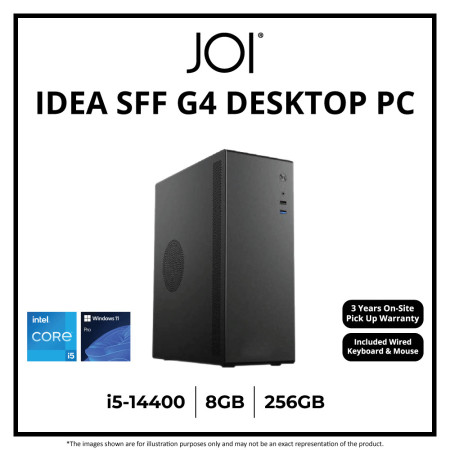 JOI IDEA SFF G4 DESKTOP PC ( CORE I5-14400, 8GB, 256GB, INTEL, W11P )