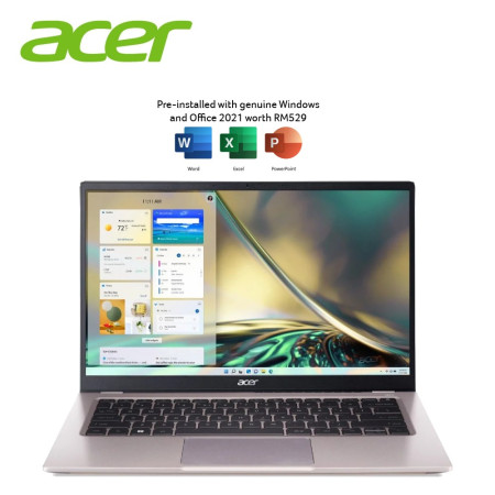 Acer Swift 3 GO SFG14-41-R61T 14'' FHD Laptop Pure Silver ( Ryzen 5 7530U, 16GB, 512GB SSD, ATI, W11, HS )