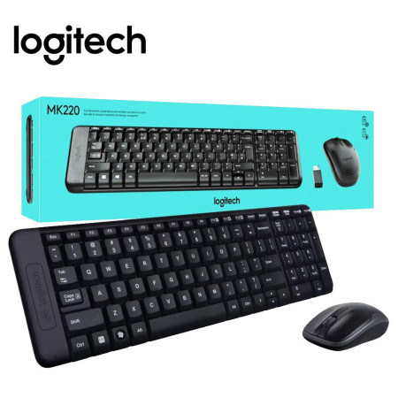 Logitech MK220 Wireless Keyboard Mouse Combo (920-003235)