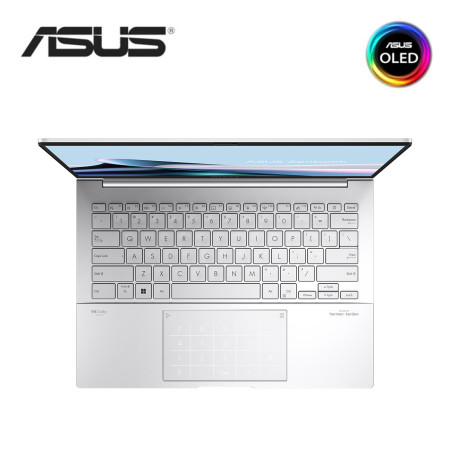 Asus Zenbook 14 OLED UX3405M-APZ345WS 14" 3K Laptop Foggy Silver ( CU9-185H, 32GB, 1TB, Intel Arc, W11, HS )