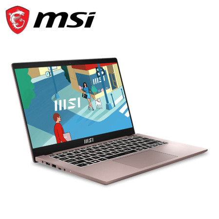 MSI Modern 14 C13M-1232 14" FHD 60Hz Laptop Beige Rose ( i5-1335U, 16GB, 512GB SSD, Iris Xe, W11)