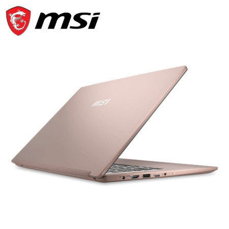 MSI Modern 14 C13M-1232 14" FHD 60Hz Laptop Beige Rose ( i5-1335U, 16GB, 512GB SSD, Iris Xe, W11)