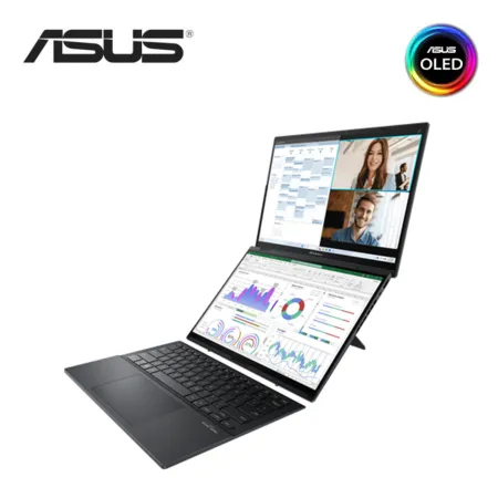 Asus Zenbook Duo 14 OLED UX8406M-APZ042WS 14" 3K Touch Laptop Inkwell Gray ( CU9-185H, 32GB, 1TB, Intel Arc, W11, HS )