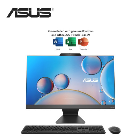 Asus M3402WF-AKBA008WS 23.8" FHD All-In-One Desktop PC Black ( Ryzen 3 7320U, 8GB, 512GB SSD, ATI, W11, HS )