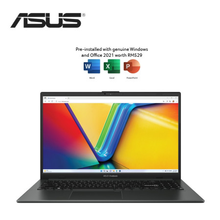 Asus VivoBook Go 15 E1504F-ABQ470WS 15.6'' FHD Laptop Grey Green ( Ryzen 5 7520U, 16GB, 512GB SSD, ATI, W11, HS )