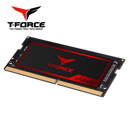 Team T-Force Vulcan 8GB DDR4 2666MHz GAMING SoDimm Laptop RAM TLRD48G2666HC18F-S01