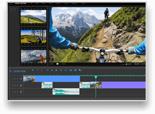 video editing screen